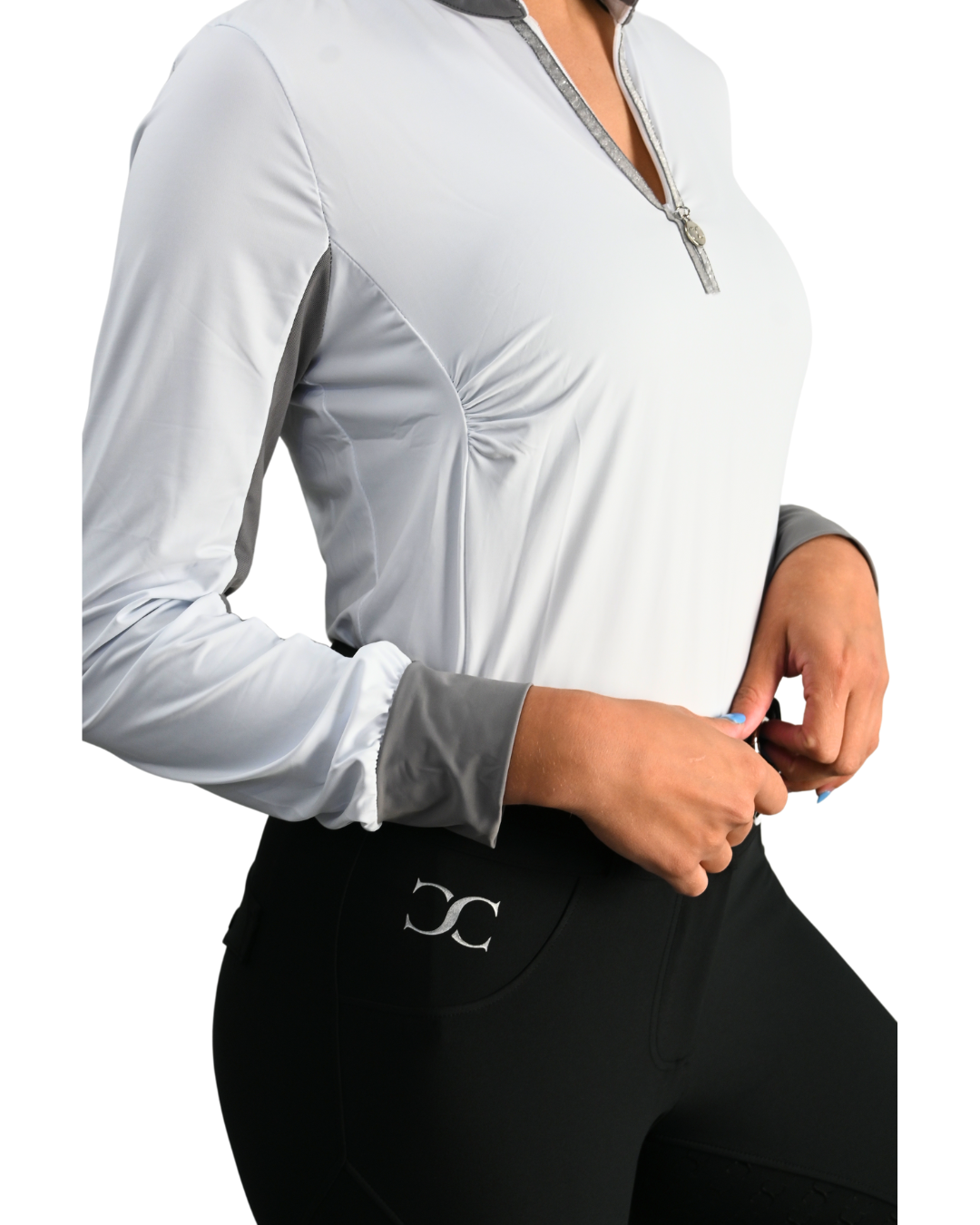 White Sun Shirt with Glitter