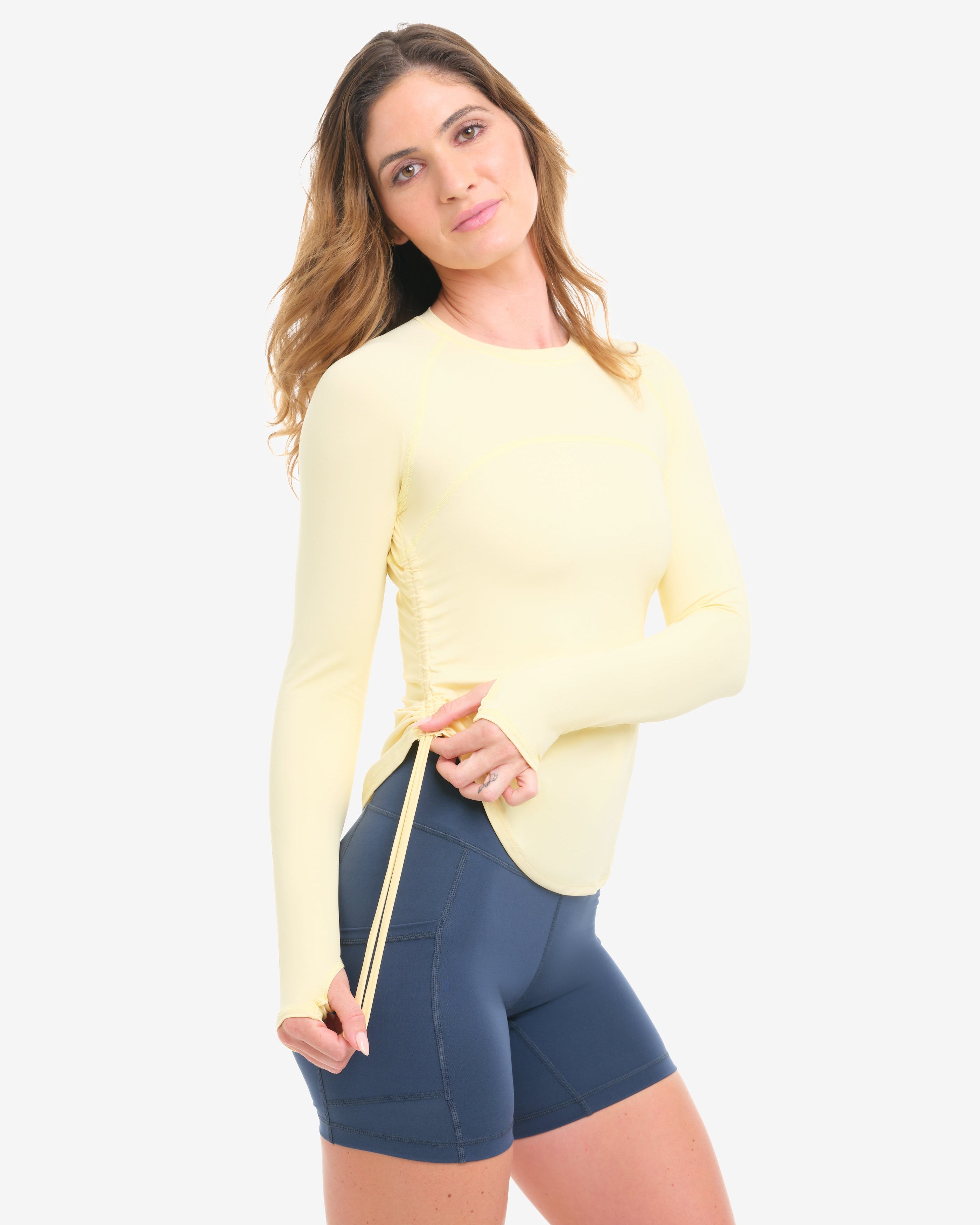 Drawstring Crew Sunshirt