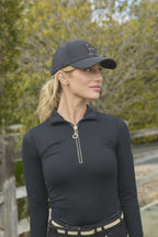 Breezi Perforated Zip Up Sun Shirt