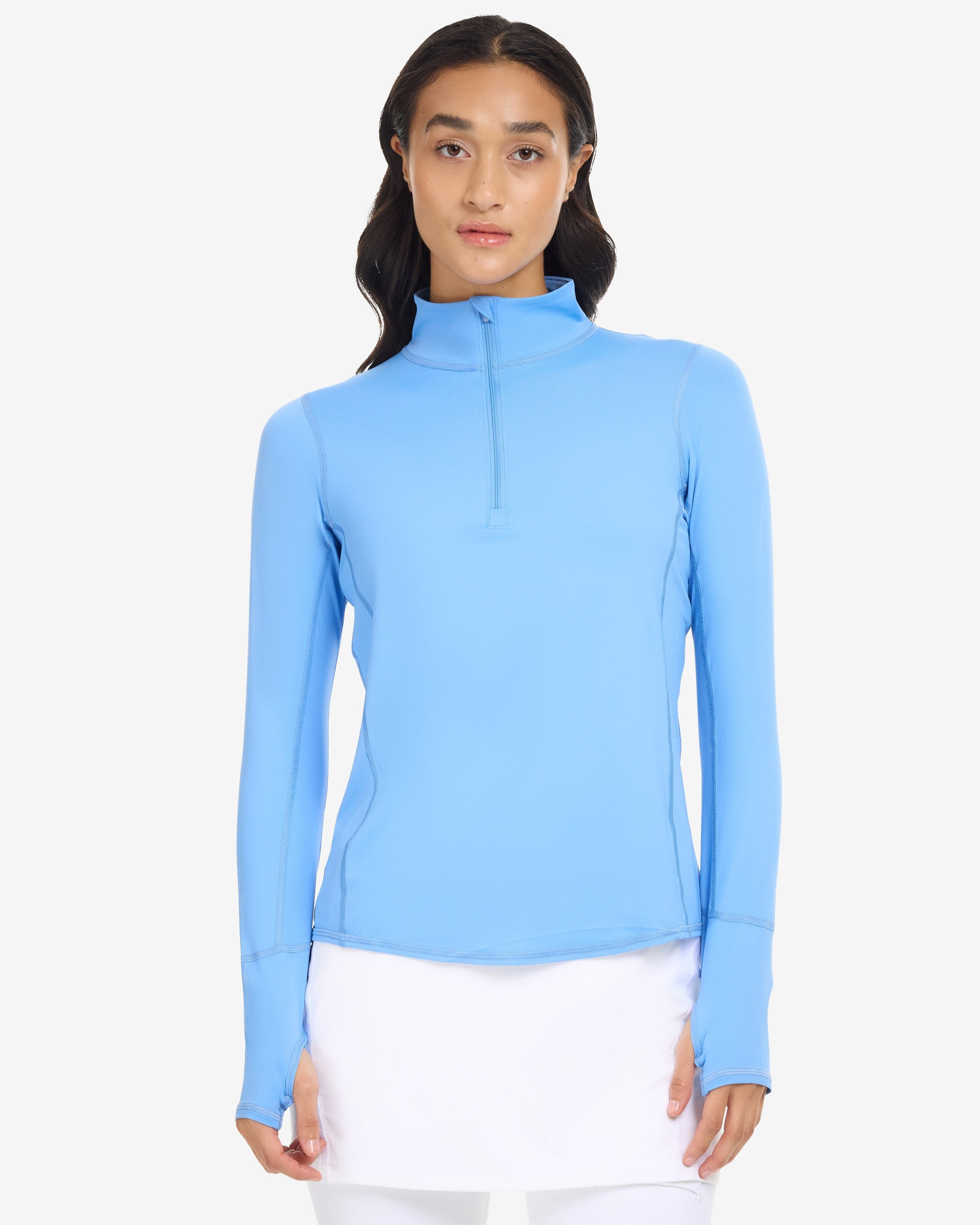 Mock Zip Top Relaxed