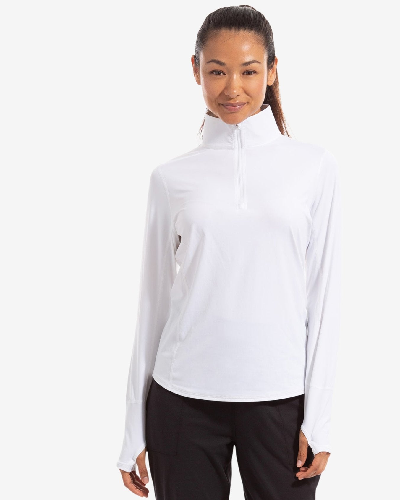 Mock Zip Top Relaxed