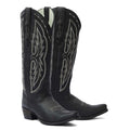 Cody Embroidered Leather Snip Toe Cowboy Boots