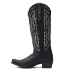 Cody Embroidered Leather Snip Toe Cowboy Boots
