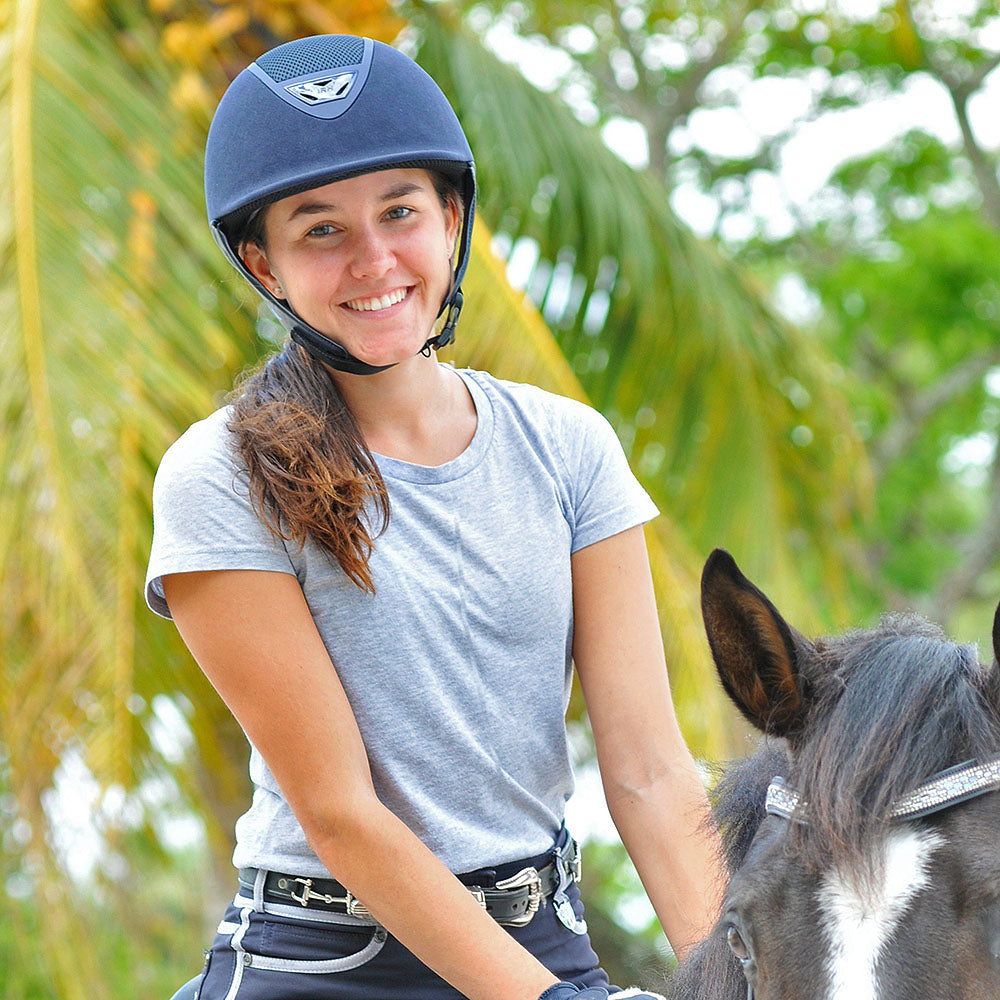 IRH XLT Suede Premium Show Helmet