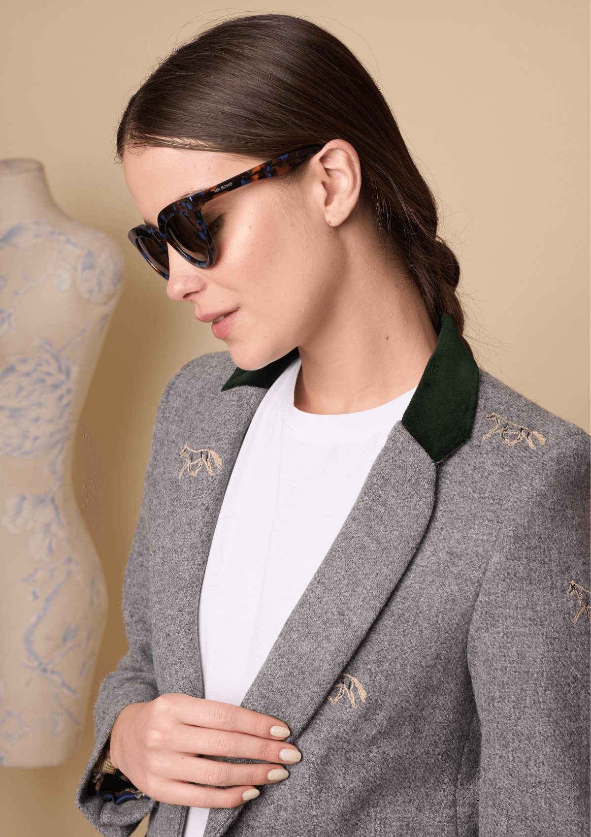 Cavaletti Blazer | Embroidered Italian Wool