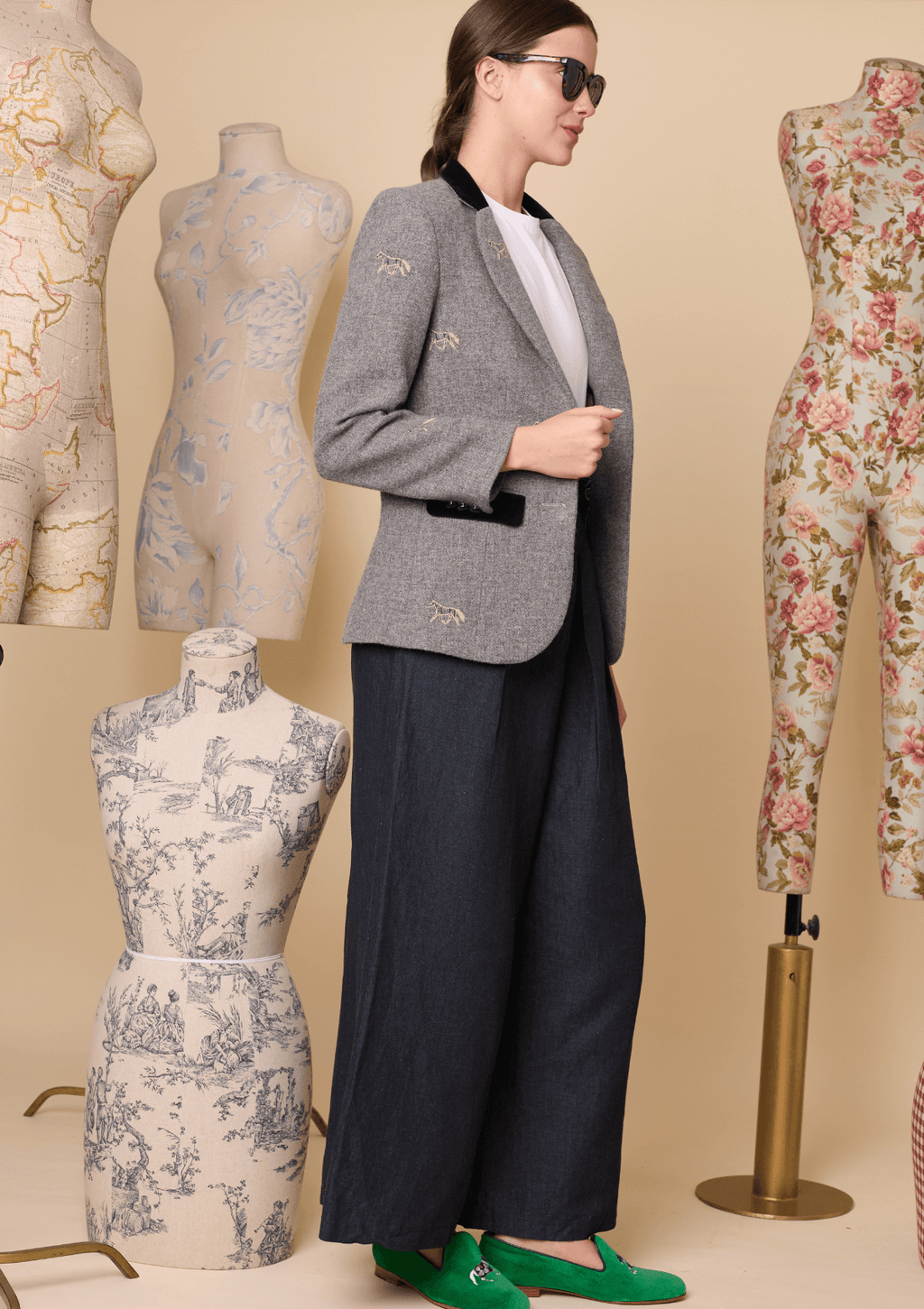 Cavaletti Blazer | Embroidered Italian Wool