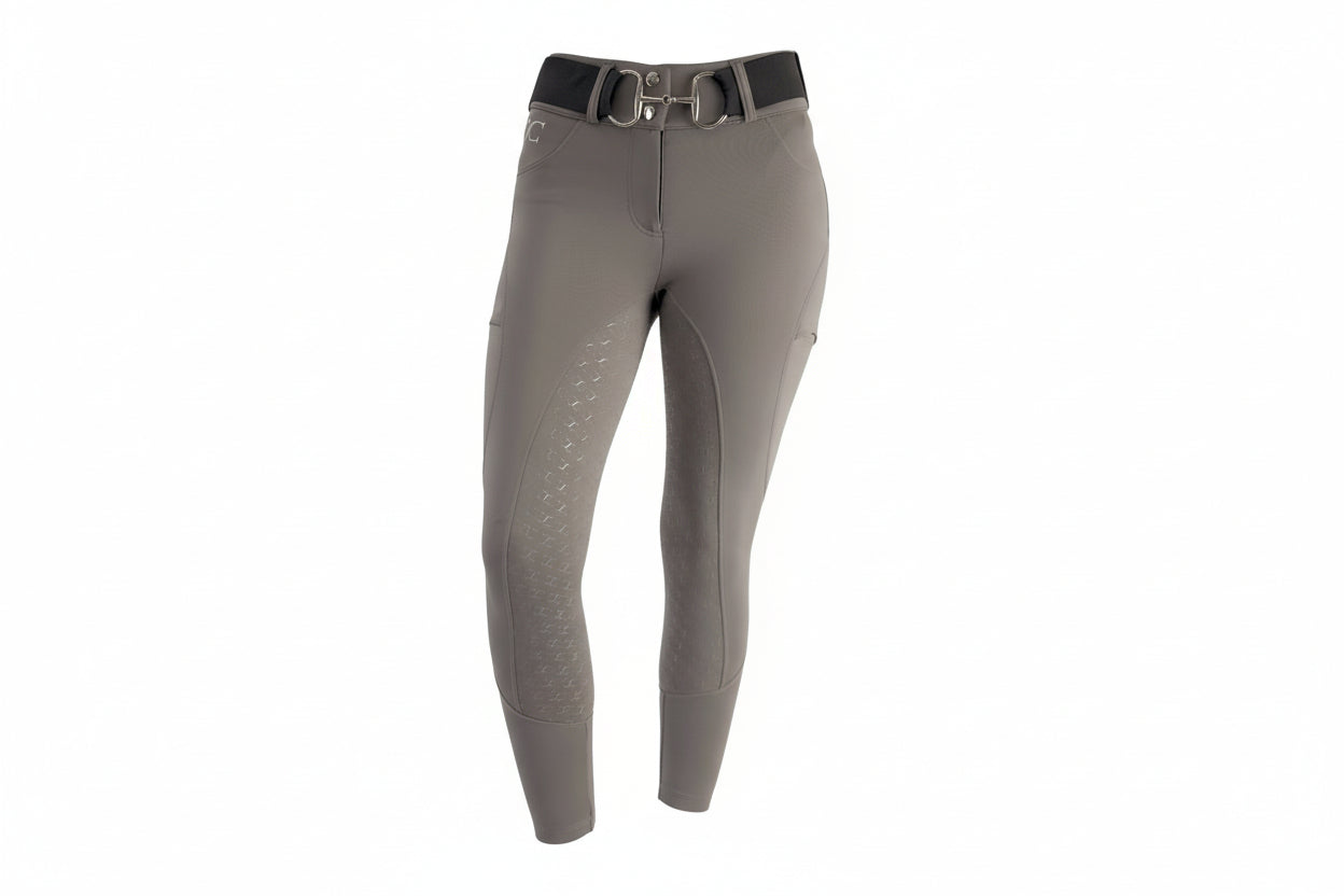 Dove Grey Mid-Weight Winter Full Seat Breeches