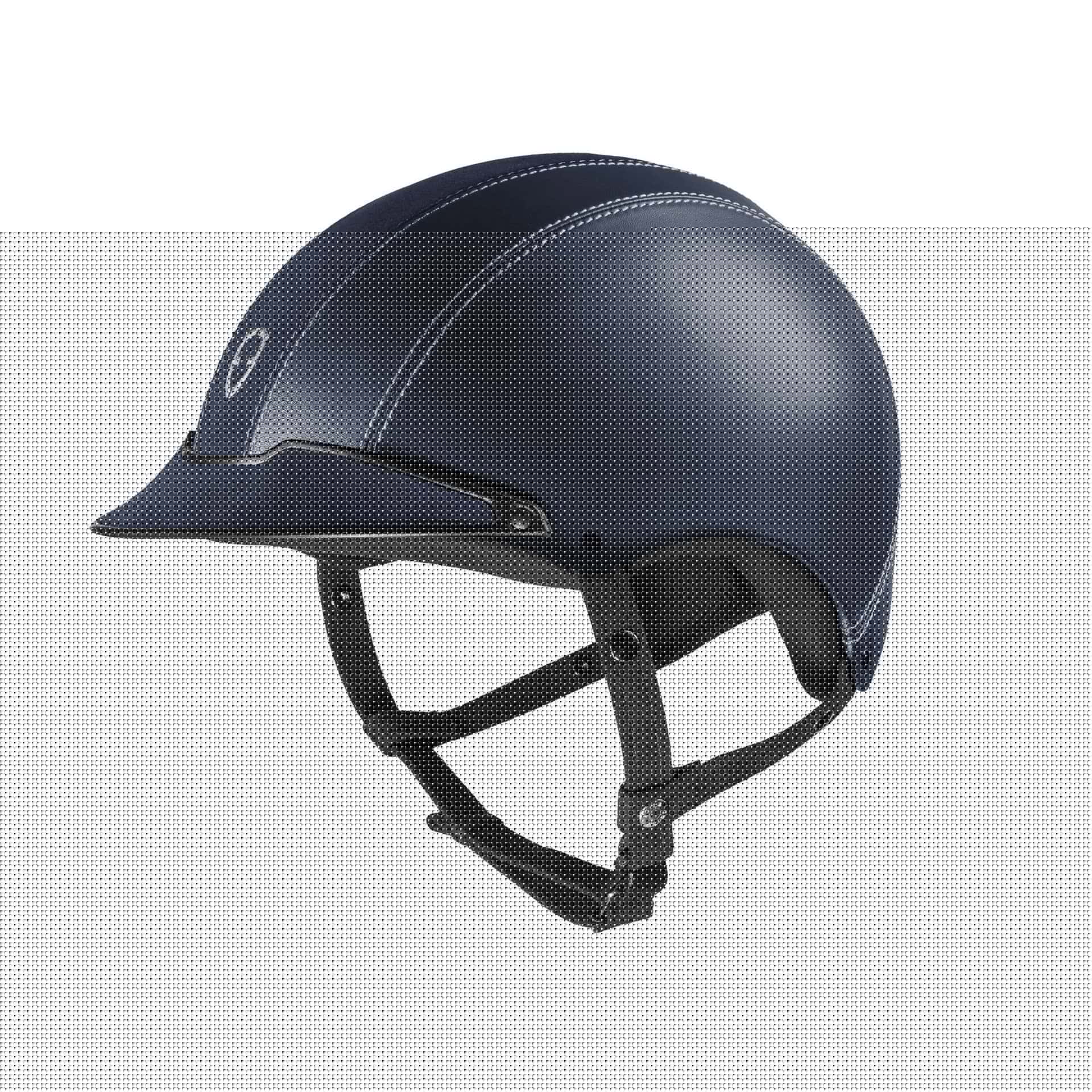 Egide Navy Leather Helmet