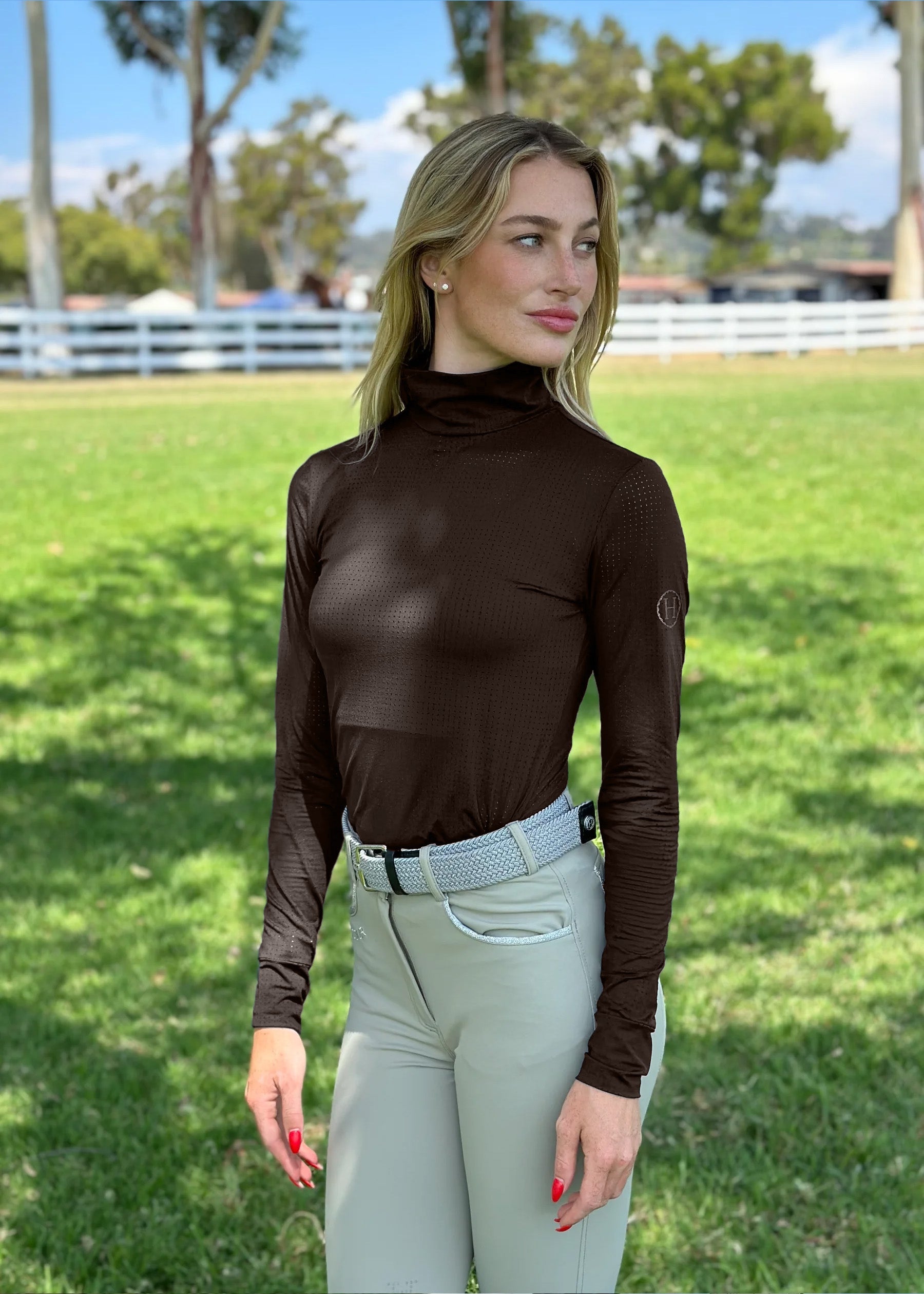 Venti Perforated Long Sleeve