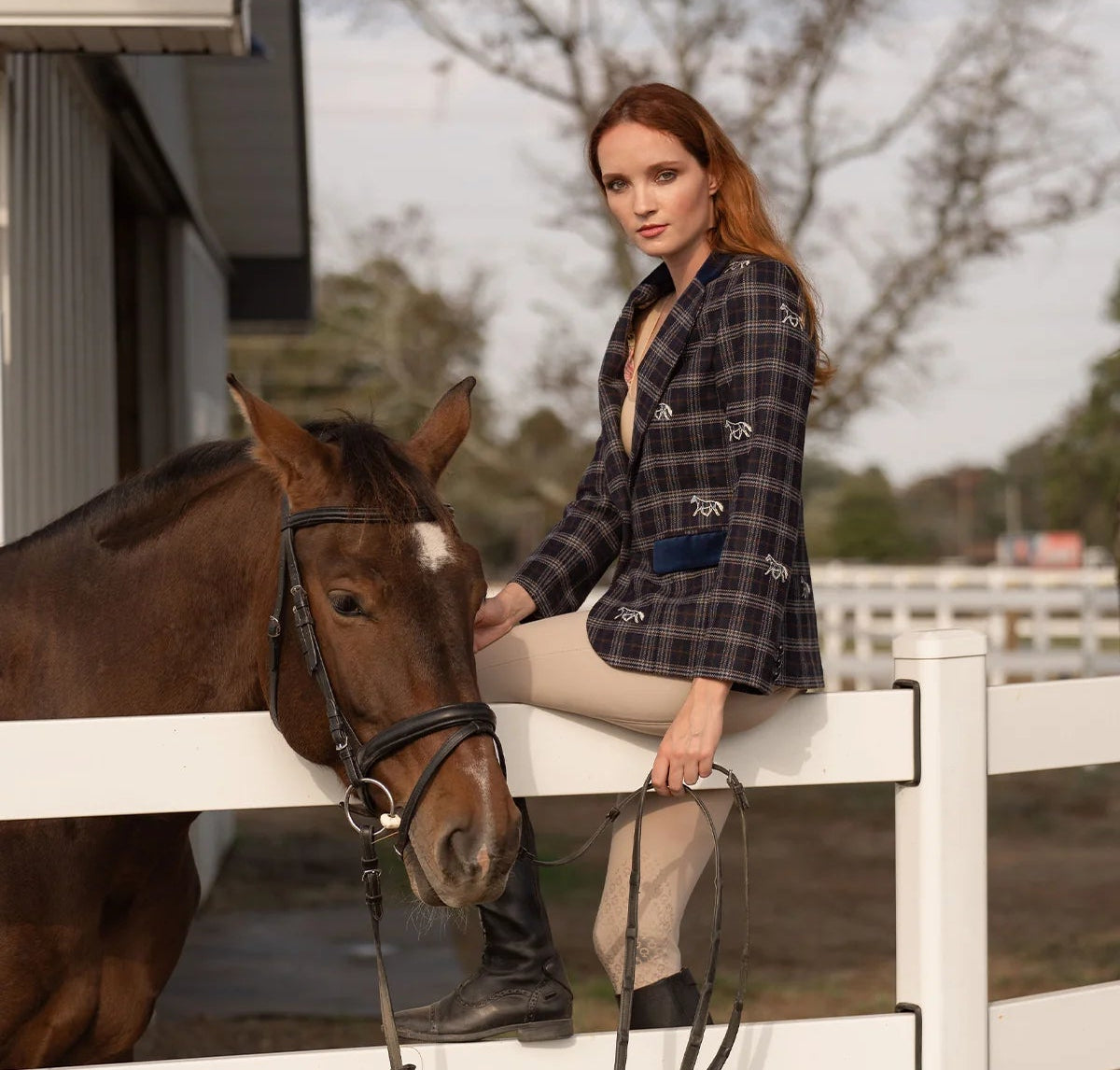 Cavaletti Blazer | Embroidered Italian Wool