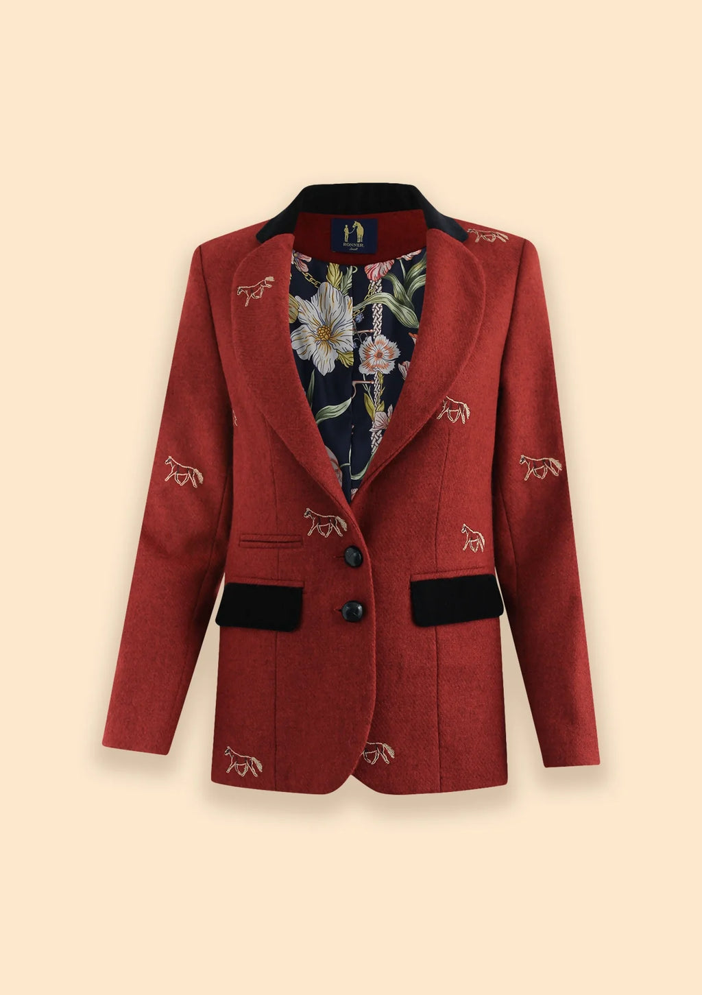 Cavaletti Blazer | Embroidered Italian Wool