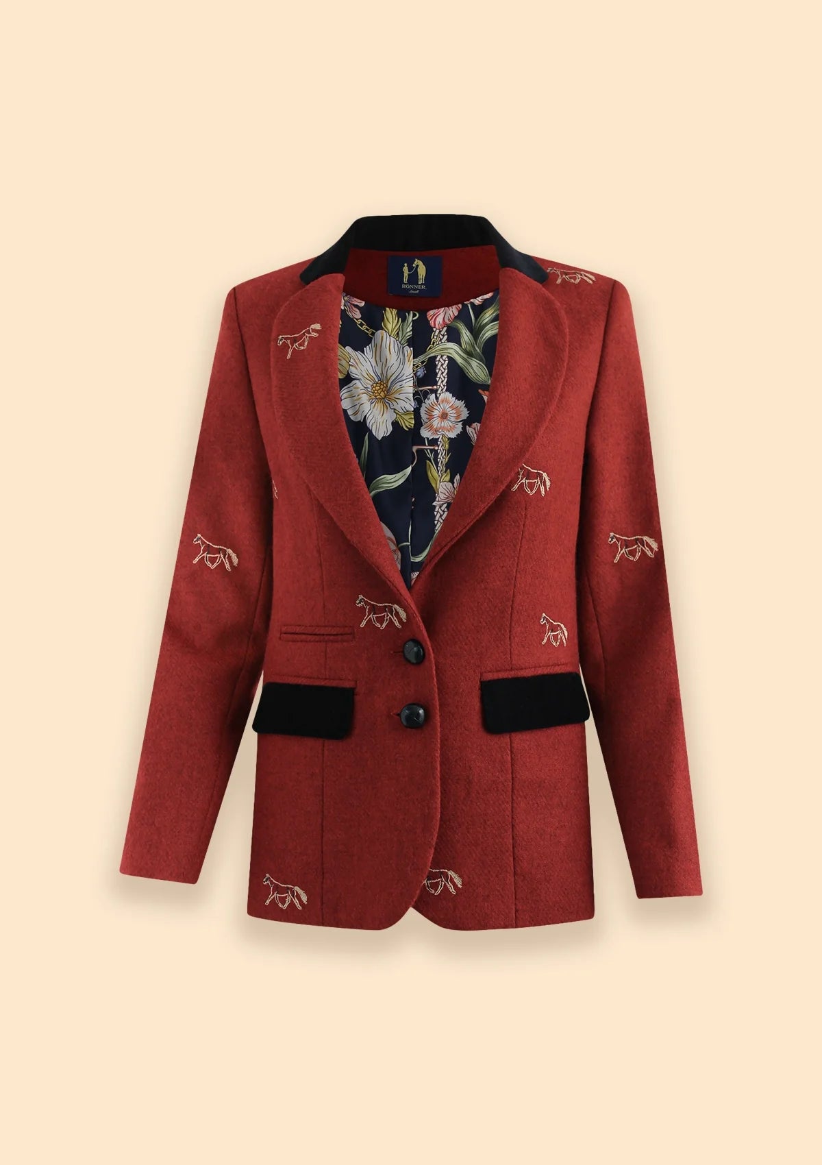 Cavaletti Blazer | Embroidered Italian Wool