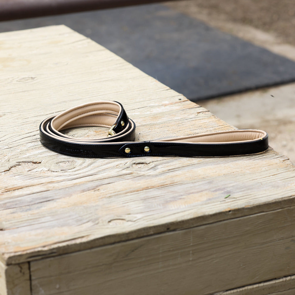 Black Patent Thea Dog Leash