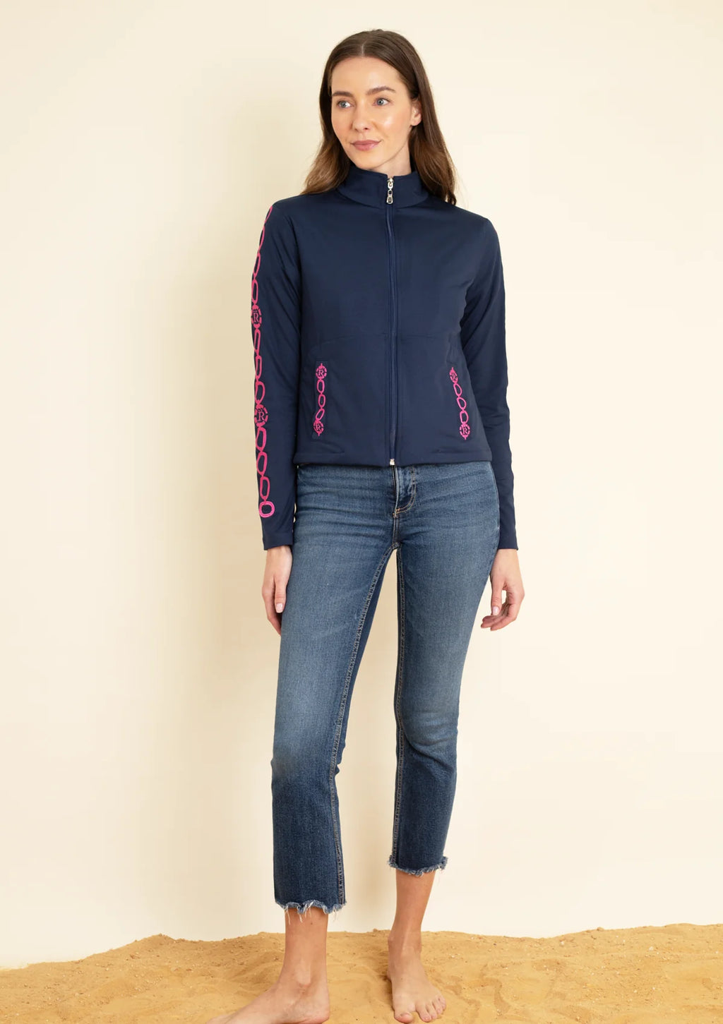 Equus Embroidered Zip Jacket
