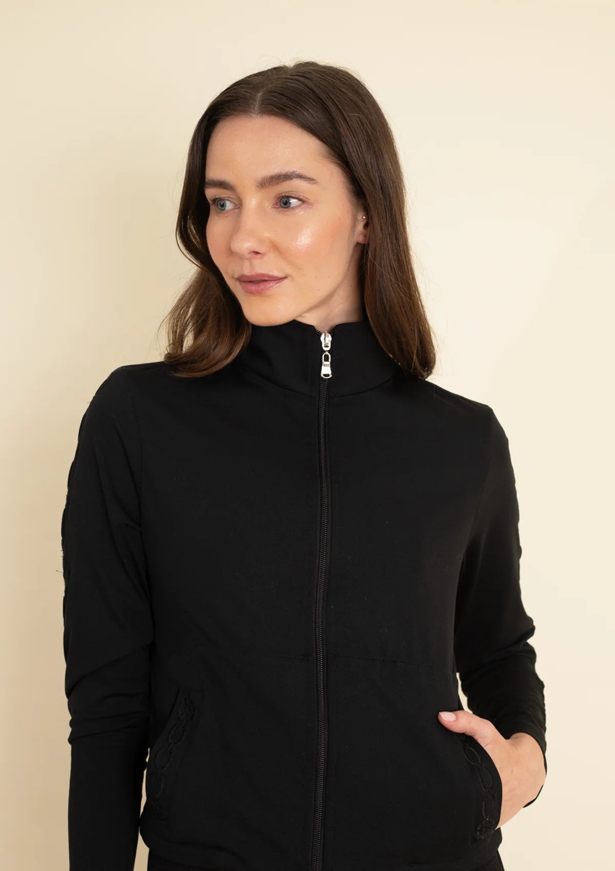 Equus Embroidered Zip Jacket