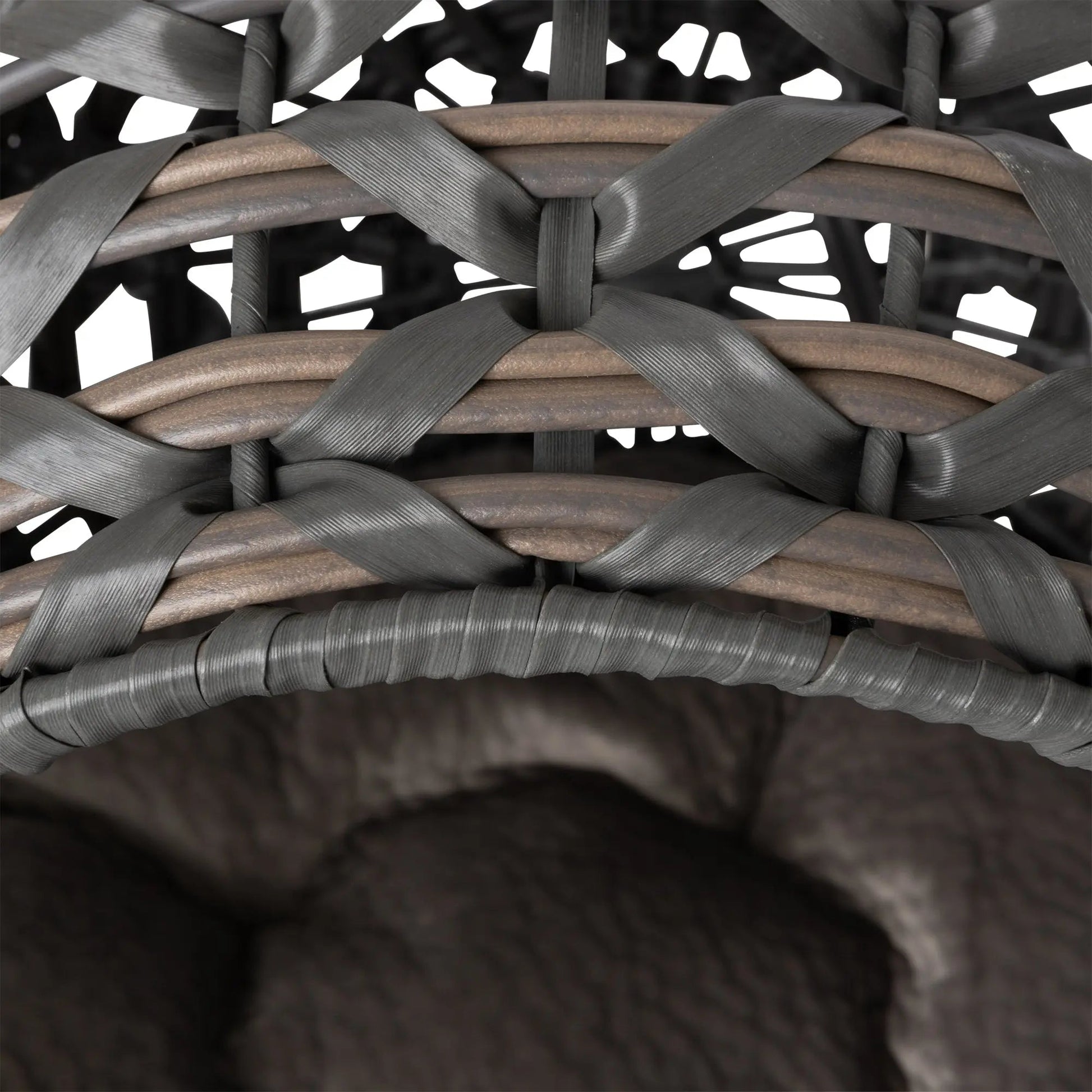 Huntley Pet Hemisphere Rattan Pet Bed, Elevated With Cushion