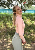 Breezi Perforated Zip Up Sun Shirt