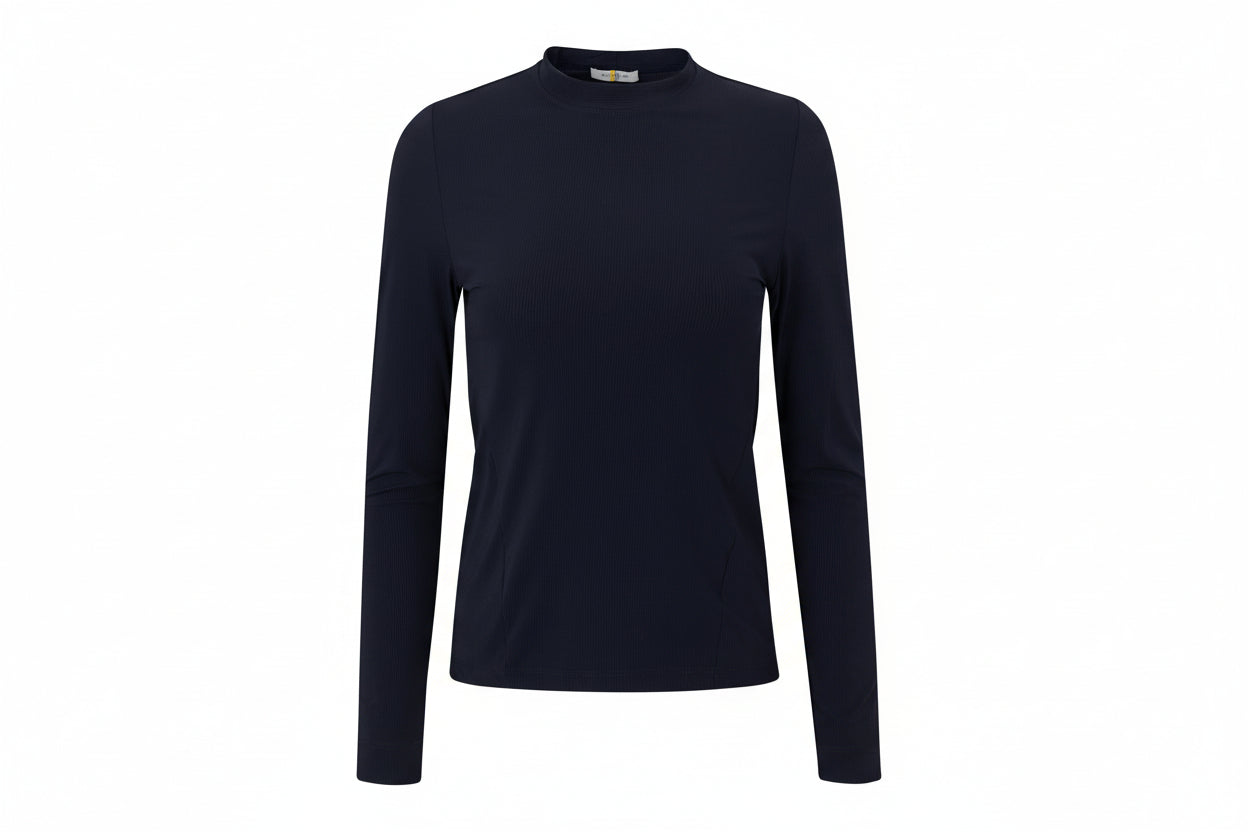 black long-sleeve shirt on a white background