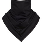 Black neck gaiter on a white background