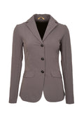 Mauve  blazer with a black shirt underneath on a white background