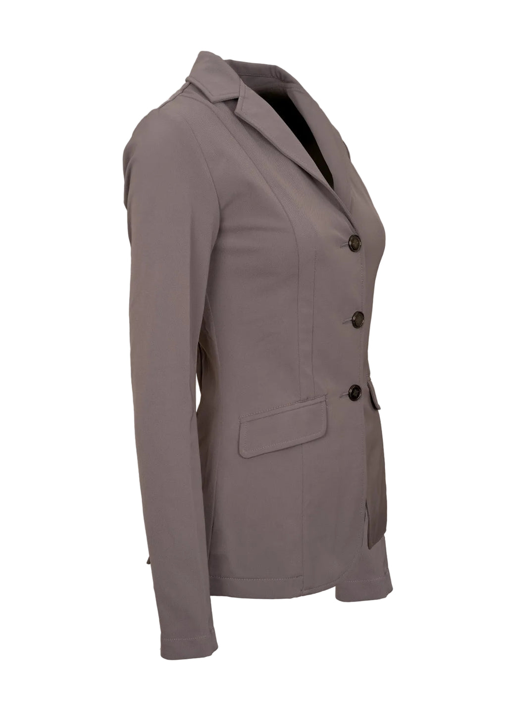 mauve blazer on a light beige background