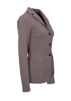 mauve blazer on a light beige background