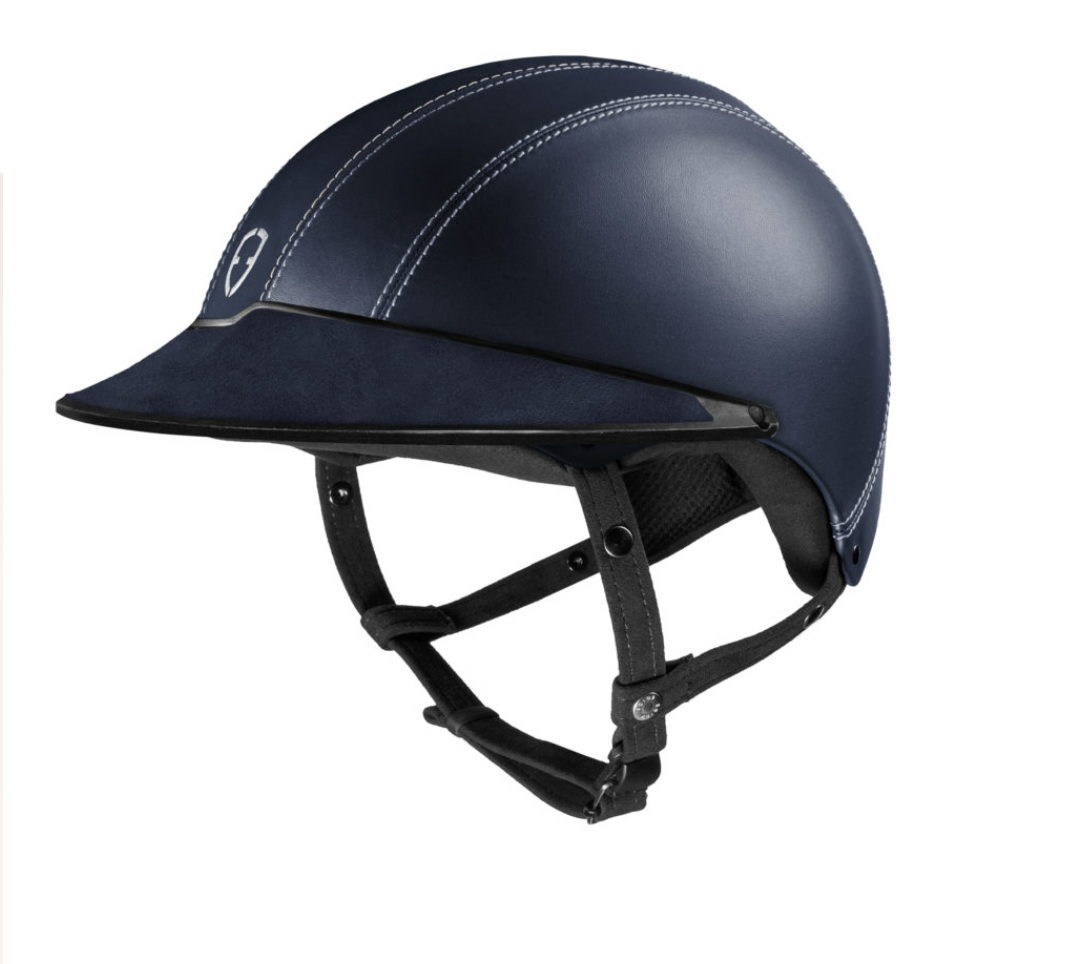 Egide Navy Leather Helmet