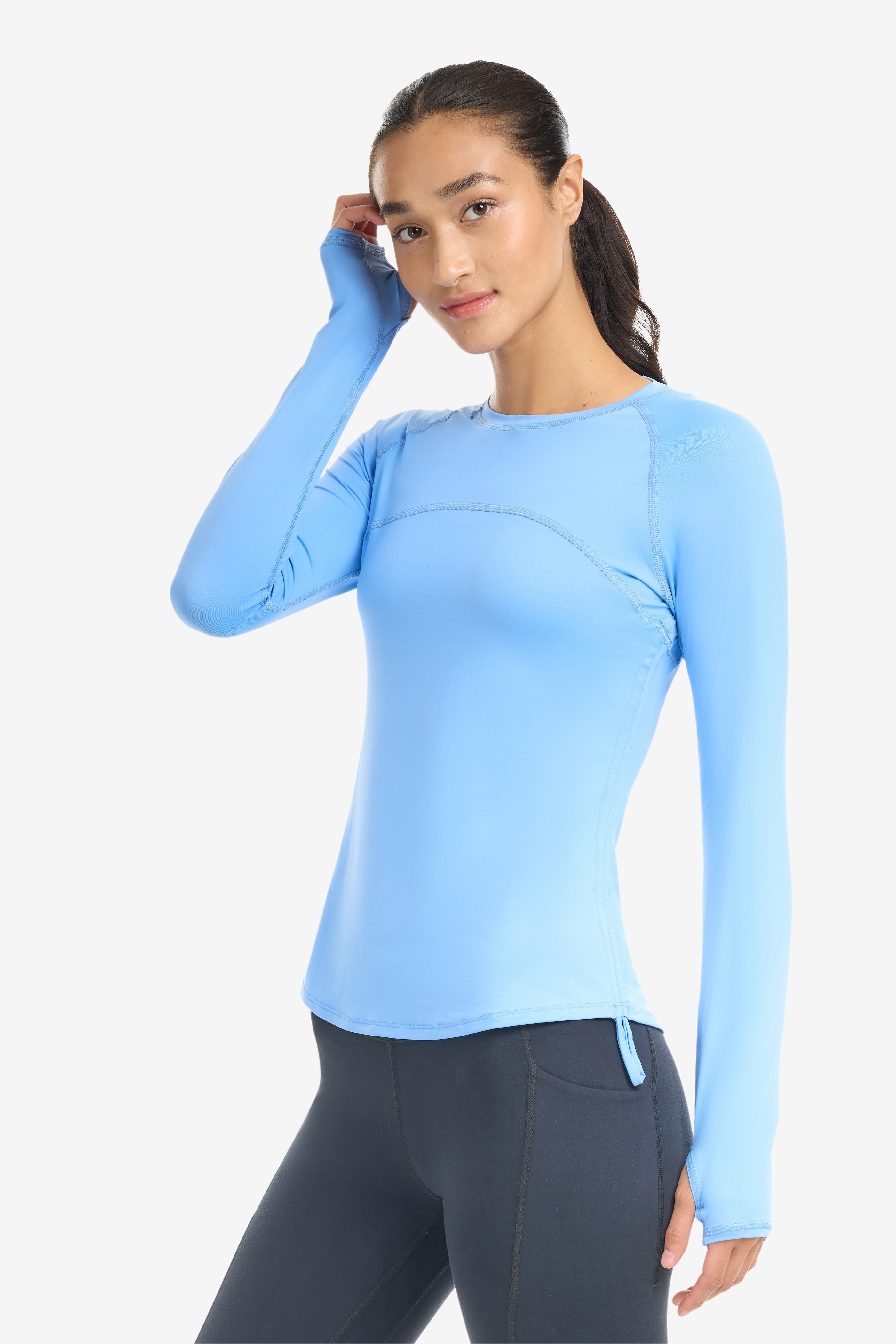 Drawstring Crew Sunshirt