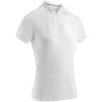 White short-sleeve equestrian show shirt