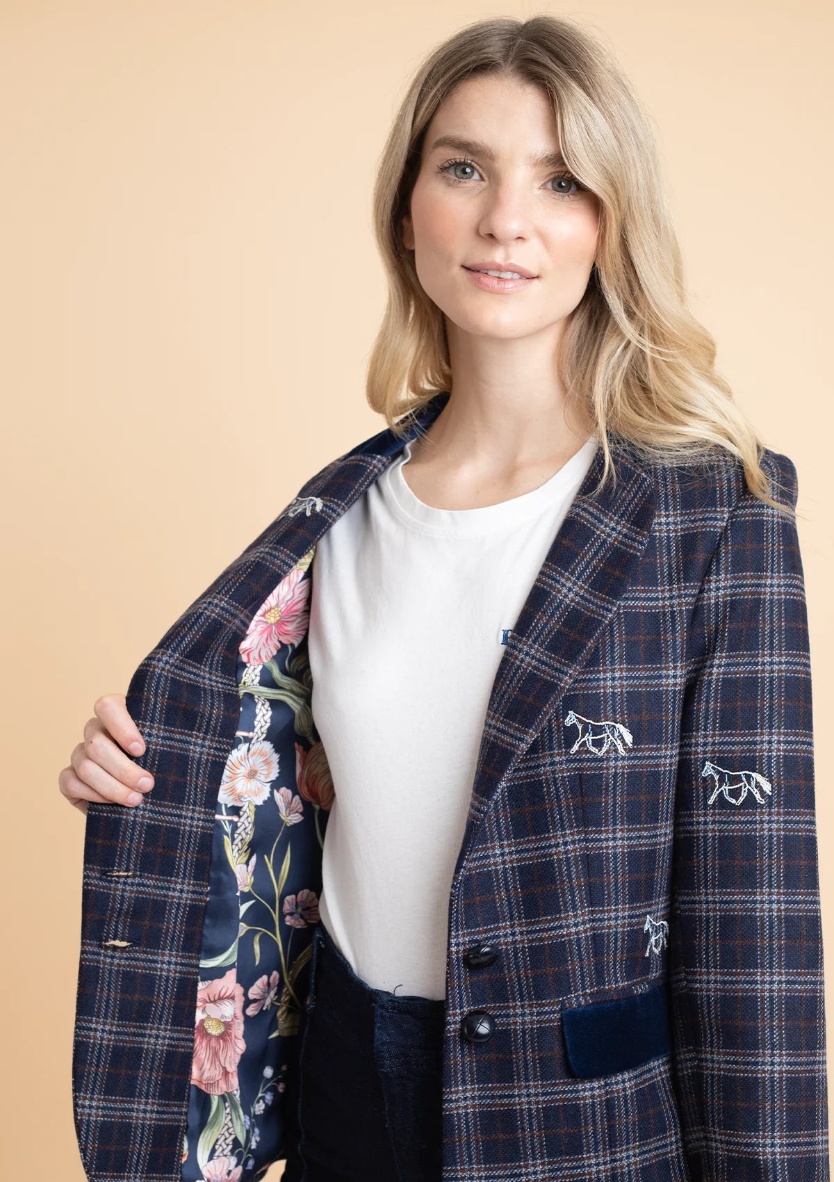 Cavaletti Blazer | Embroidered Italian Wool