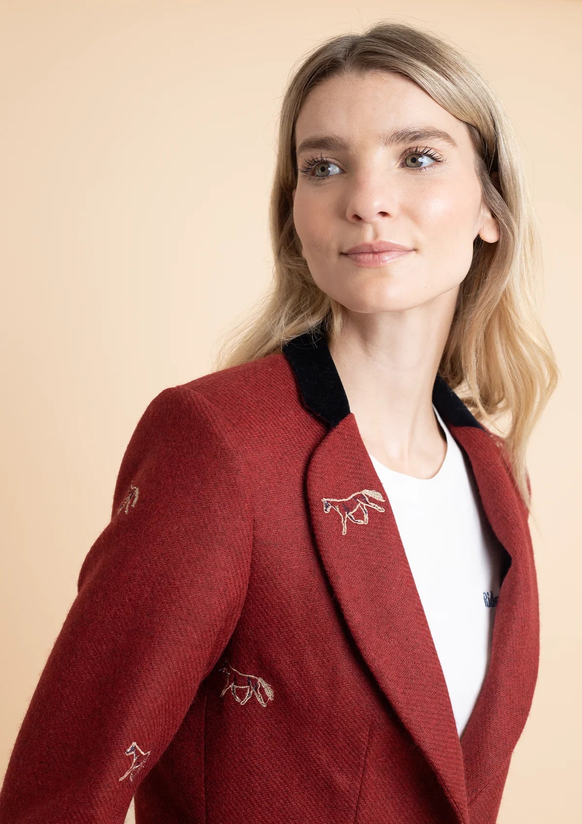 Cavaletti Blazer | Embroidered Italian Wool